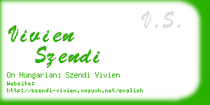 vivien szendi business card